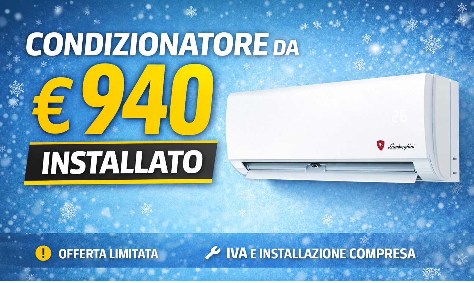 Condizionatore inverter Lamborghini 9.000 BTU/h